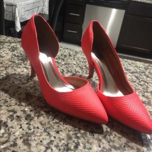 Neon Orange Heels